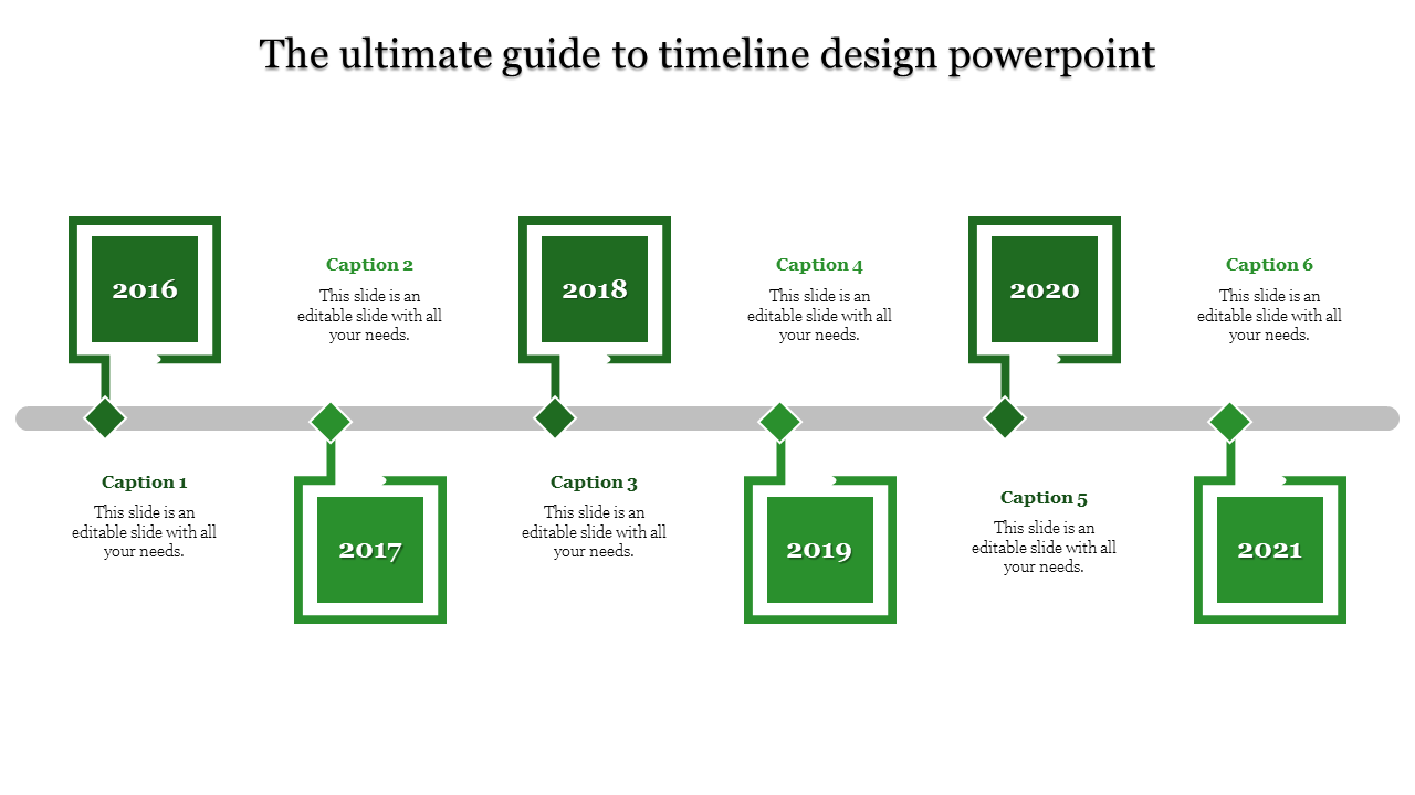 Engaging Timeline Presentation Template for Business